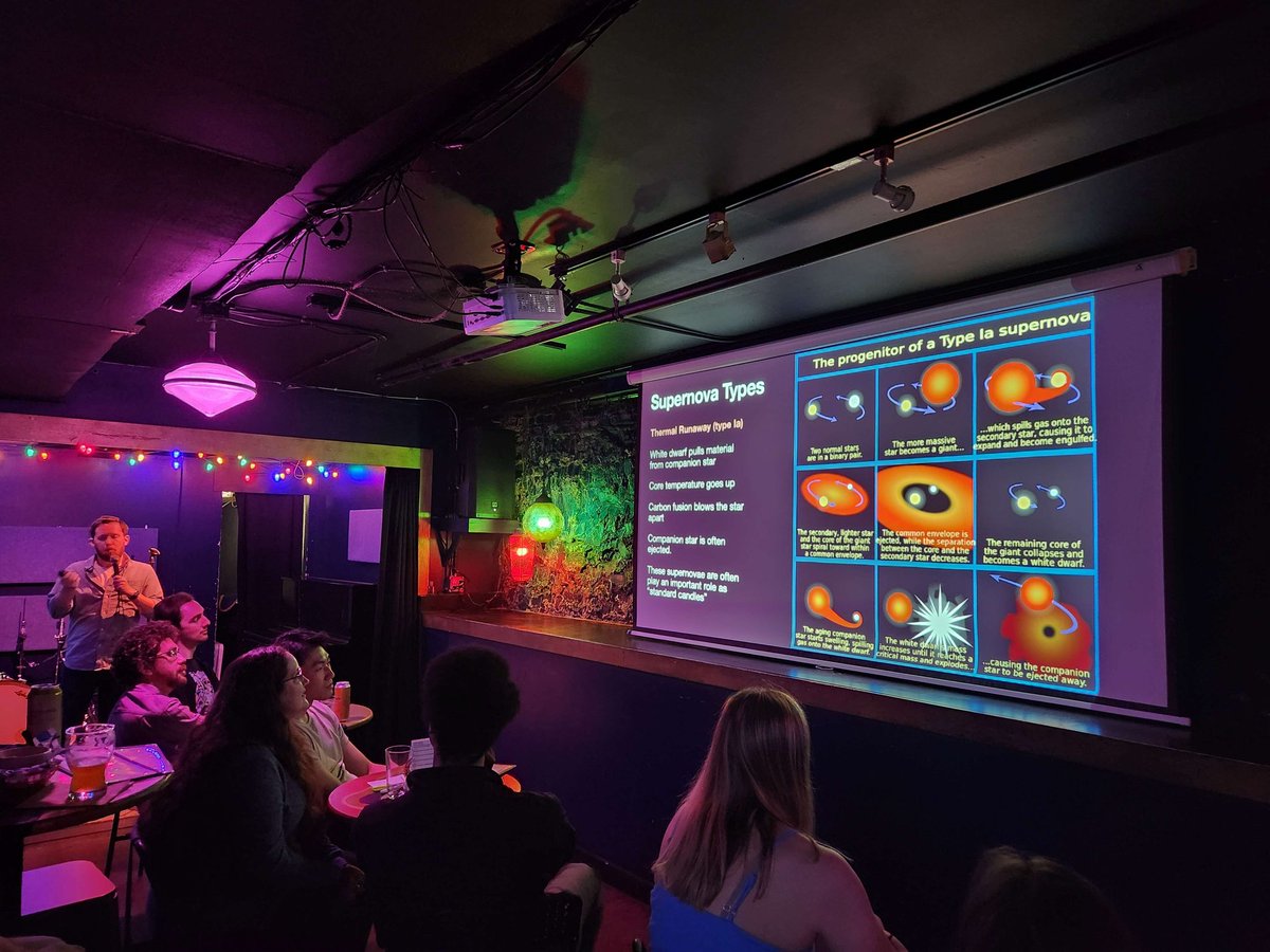 AoT Bloomington (@aotbloomington) on Twitter photo Thanks <a href="/justinvasel/">Justin Vasel</a> for taking us on a tour of supernovae with you! #AstronomyOnTap #AoTBloomington Thanks <a href="/justinvasel/">Justin Vasel</a> for taking us on a tour of supernovae with you! #AstronomyOnTap #AoTBloomington