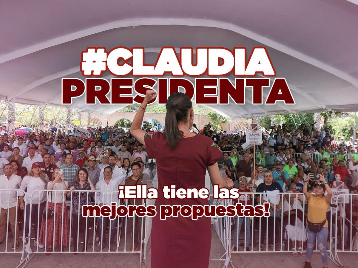 #ClaudiaPresidenta dale #ConTokioClaudia por México