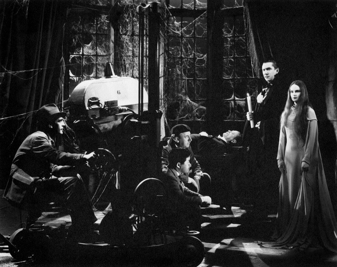 Director Tod Browning and master cinematographer James Wong Howe (who also shot Body and Soul with John Garfield, and John Frankenheimer's 1966 masterpiece SECONDS starring Rock Hudson, etc. etc...), working on 1935's Mark of the Vampire with Bela Lugosi and Carol Borland.