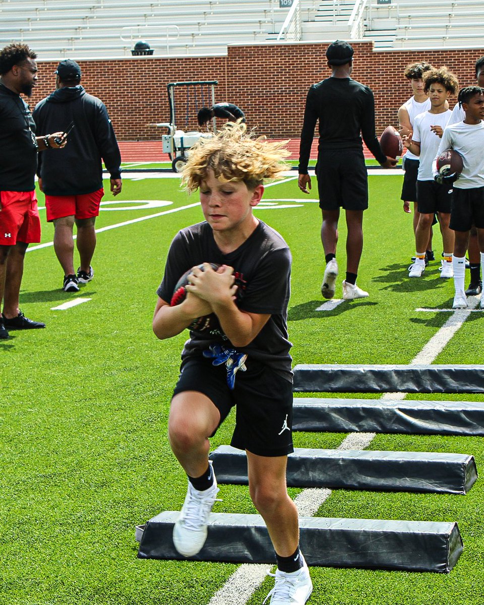 Photos from today's camp! 📷 Thankful that the weather held up and we were able to get some football skills in! #KeepChoppingWood 🪓