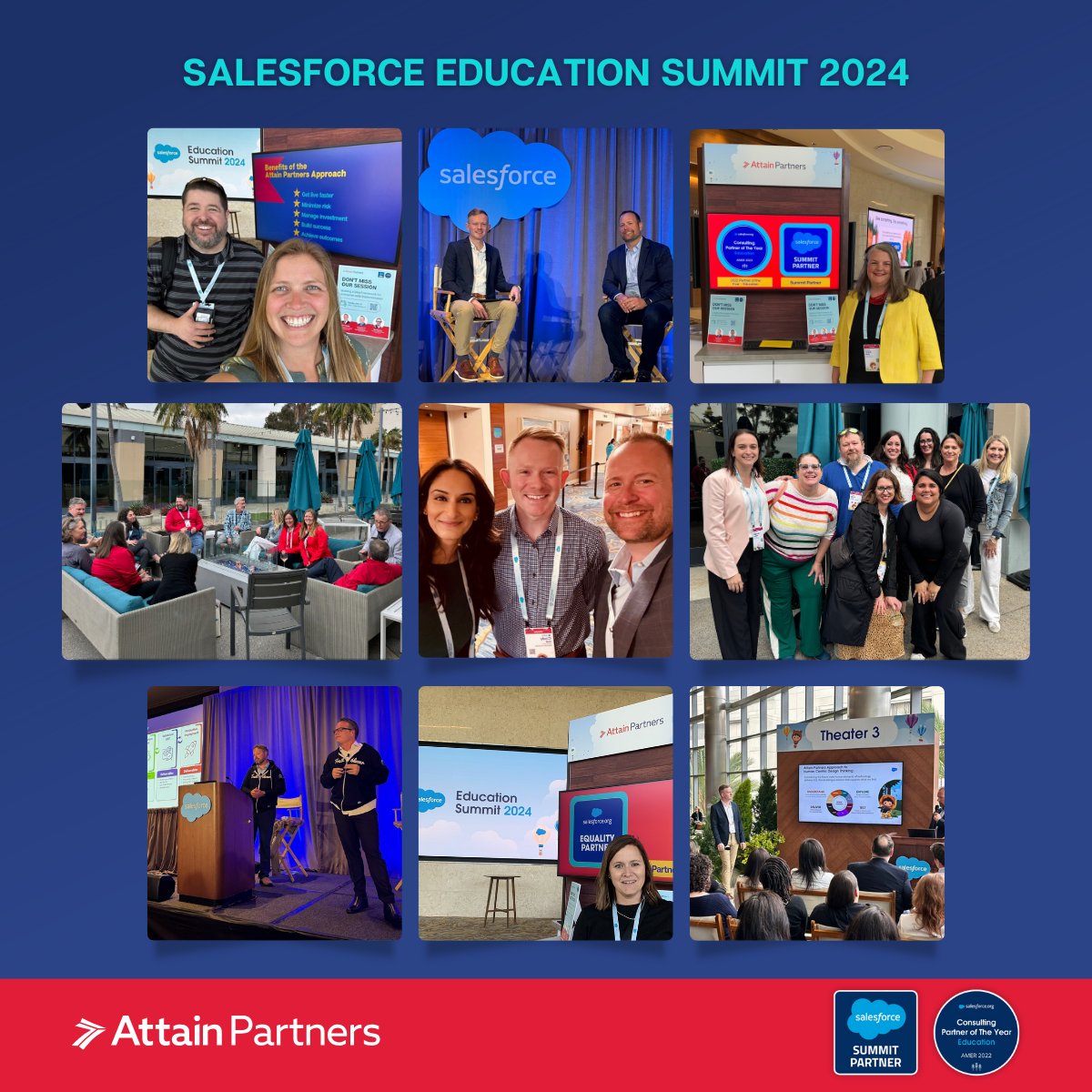 Another successful @salesforce Education Summit for #TeamAttain! We paused our own implementations for a few days and connected with fellow innovators who share our same goal—to transform #education for the next generation.

Read our #EDUSummit24 insights: bit.ly/3V2kjhN