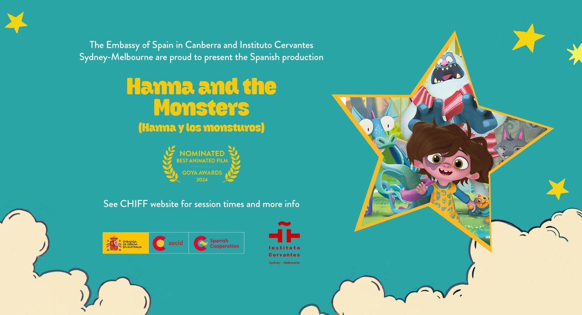 La película Española 👾 Hanna y los Monstruos 👾 nominada al premio Goya 2024, llega a Australia. La Embajada de España en Australia junto con Children's International Film Festival Australia e <a href="/IC_Sydney/">Instituto Cervantes Sídney</a>  presentarán dos proyecciones especiales. chiff.com.au/films/hanna-an…