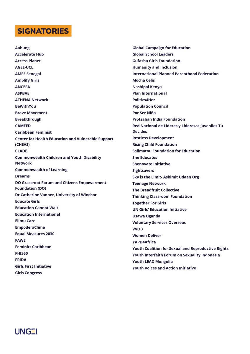 Read the open letter signed by 60+ experts in gender equality &amp; education calling for gender-transformative education and human rights to be included in the #SummitoftheFuture Agenda ! shorturl.at/bfxkN