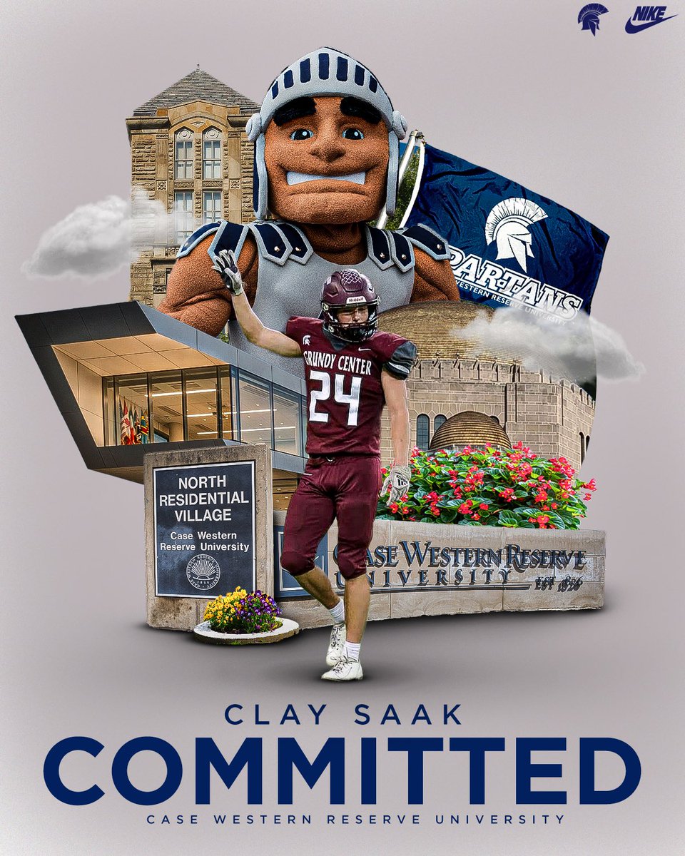 Welcome to CWRU, @ClaySaak!

🖊️ Clay Saak | LB | Grundy Center HS | Grundy Center, IA

#BlueCWRU | #RollSpartans | #d3fb