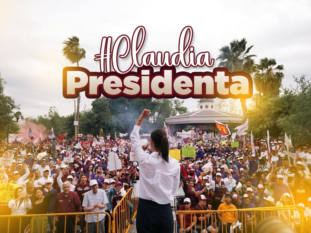 En cada ciudad del país que visitó se confirmó... México quiere ver a #ClaudiaPresidenta #ConTokioClaudia