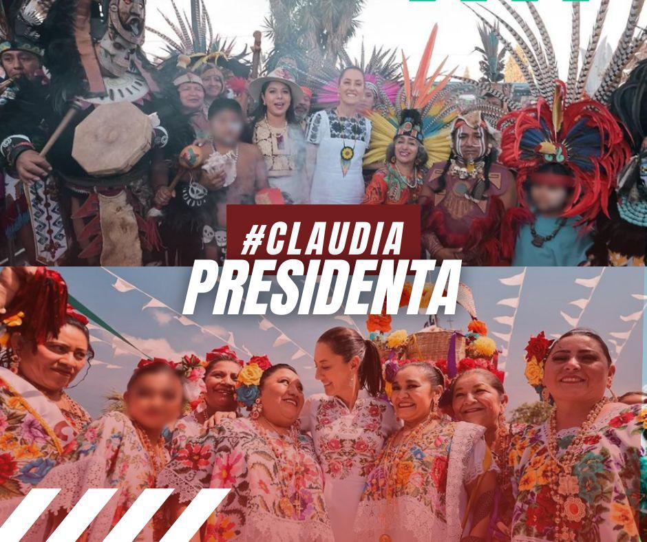 Los pueblos originarios lo quieren #ClaudiaPresidenta #ConTokioClaudia