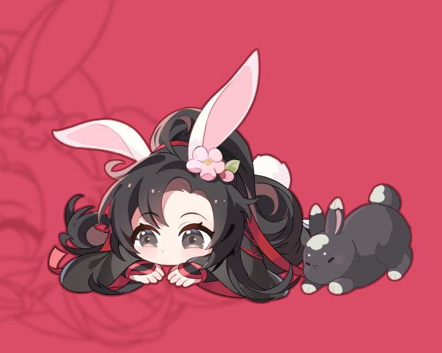 official illustrations from mdzs new merchandise series! 🩷🌸