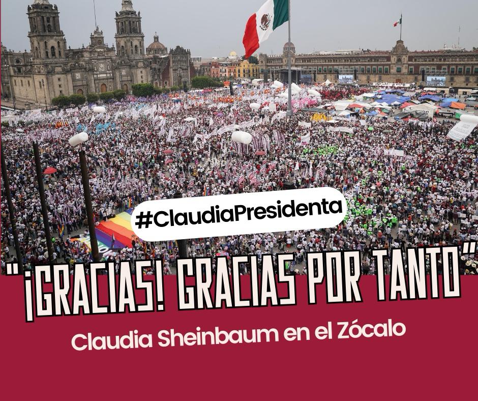 #ClaudiaPresidenta #ConTokioClaudia Por la victoria..... Este 2 de junio 👏👏👏👏