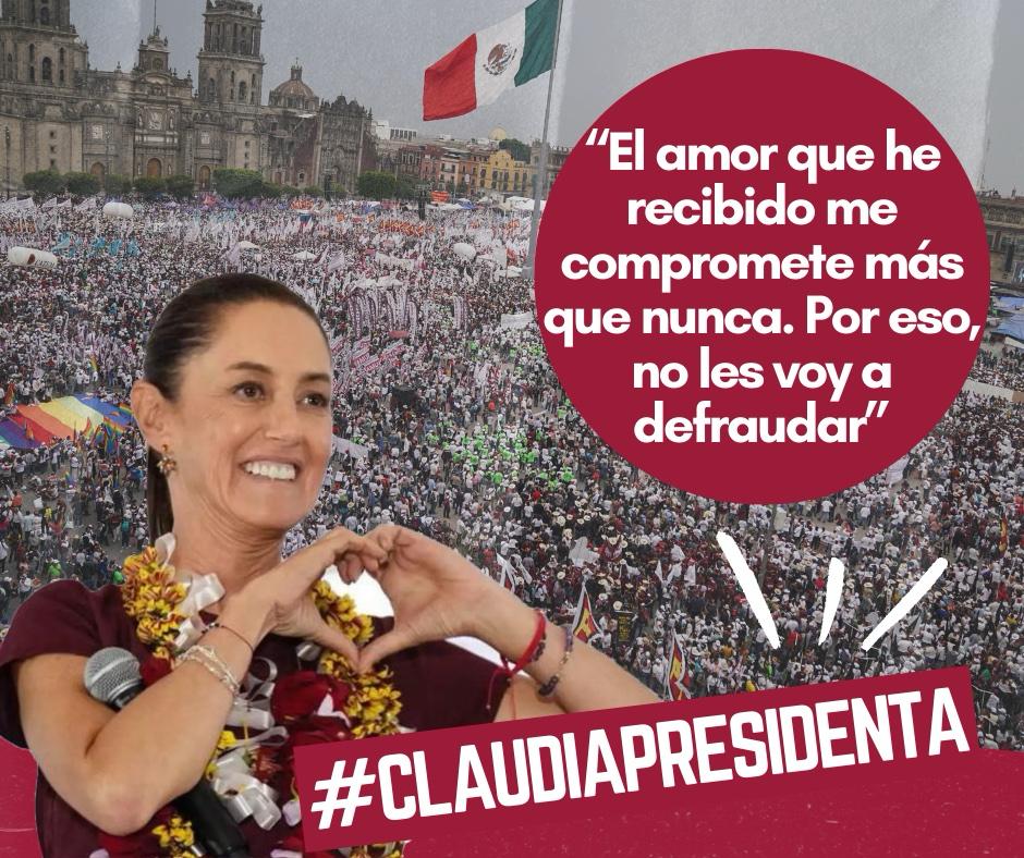#ClaudiaPresidenta #ConTokioClaudia Amor con amor se paga.....