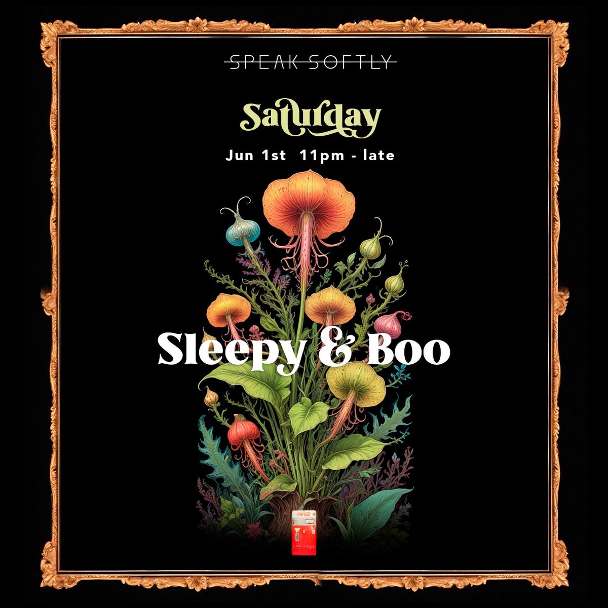 Our next all-night set at Speak Softly this Saturday 🪩 Sign up for entry info here: eventbrite.com/e/90470177636