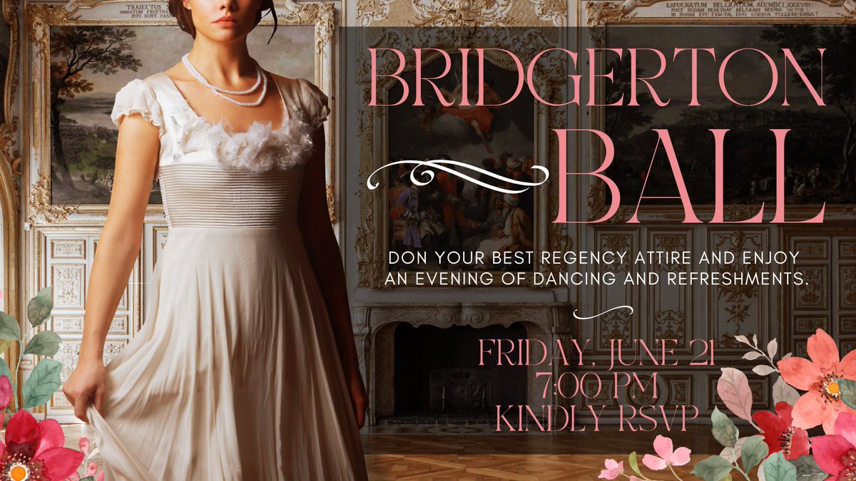 Celebrate "Polin" and the long-awaited release of the 3rd season of Bridgerton as we transform the Library Plaza into a ballroom. Learn an English country dance, enjoy refreshments and discuss the latest on dit with friends. Costumes encouraged. Register: events.hooverlibrary.org/event/10500372