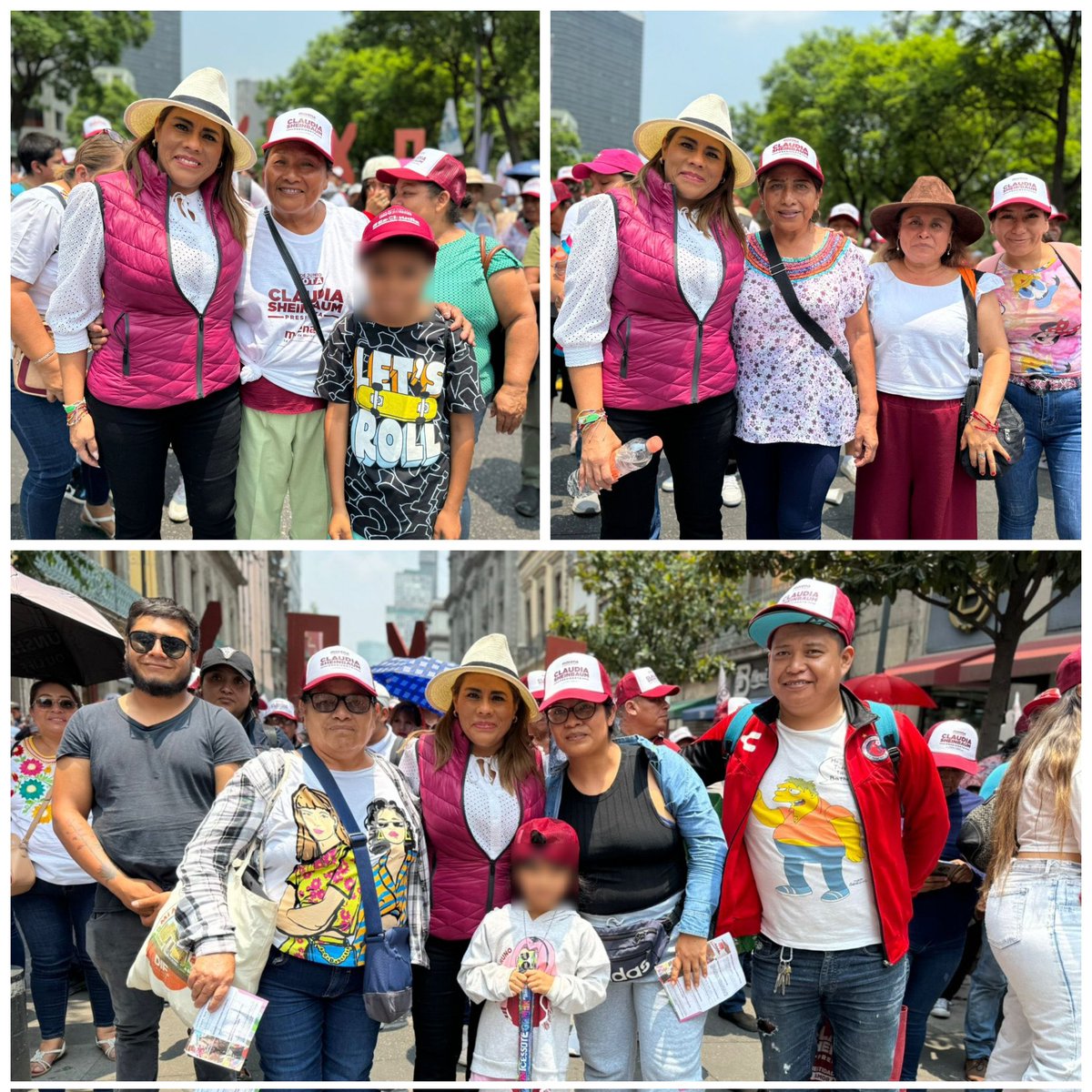 Con nuestras compañeras y compañeros del Movimiento Cívico de #Xoxocotlán estamos presentes en la Ciudad de México en el cierre de campaña de la Dra. <a href="/Claudiashein/">Claudia Sheinbaum Pardo</a> #ClaudiaPresidentaDeMéxico