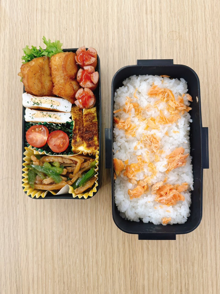 ✨2024.5.30 お弁当31日目✨
今日は息子の好物、青椒肉絲ー。いただきものの地元農園のミニトマトがたくさんあってアリガタヤ🙏夫が鉄フライパンで作る野菜炒めにハマっててラッキー味見させてもらってます🍳＃お弁当　＃お弁当記録　＃中学生弁当　 ＃中学生男子弁当　＃お弁当作り楽しもう部