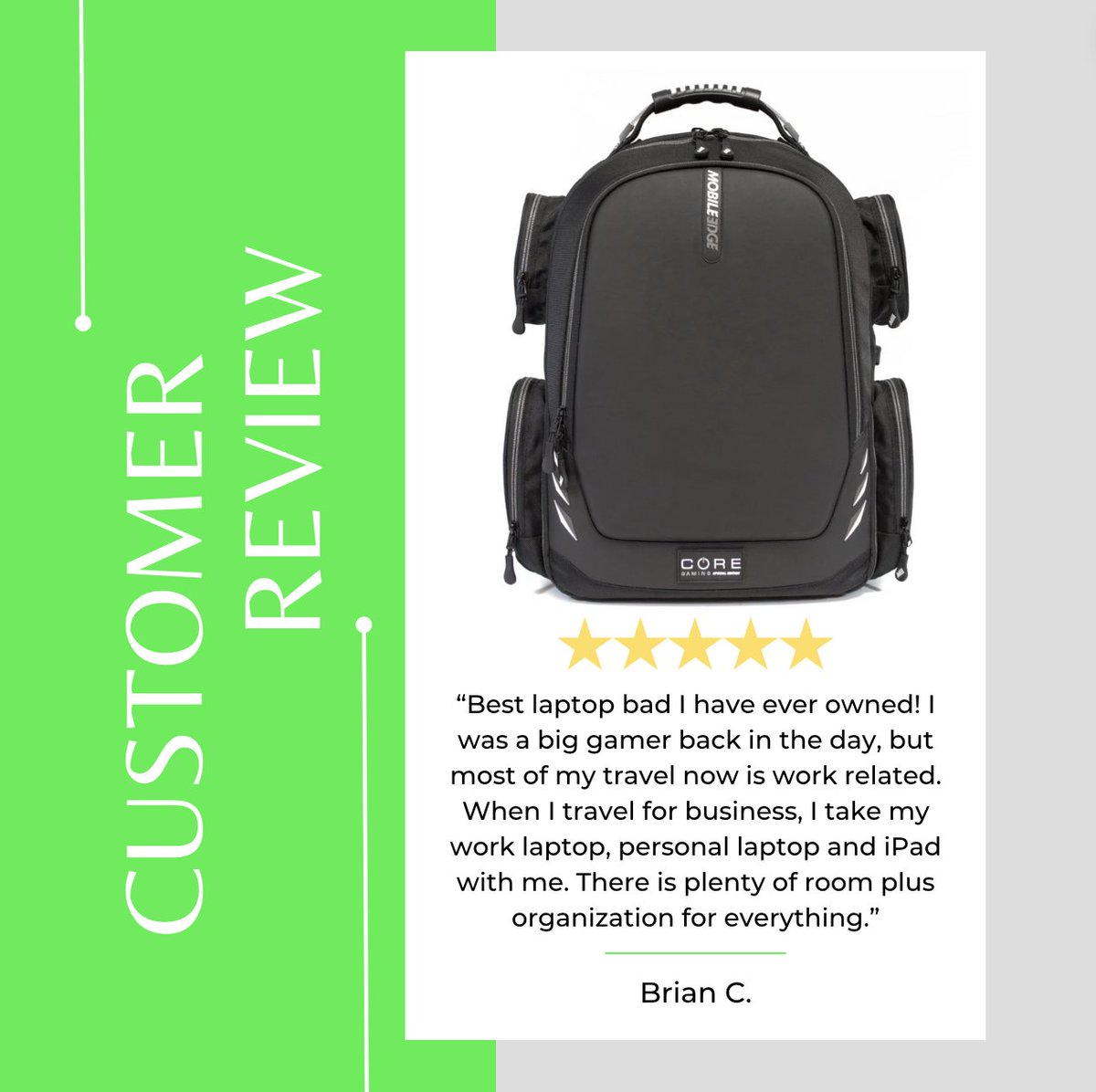 We love what our customers are saying about the Special Edition CORE Gaming Backpack w/ White Trim🤗 Shop now👉🏽 hubs.li/Q02tgKFY0 . . #Gaming #CustomerReviews #Gamer #PS #PlayStation #VideoGames