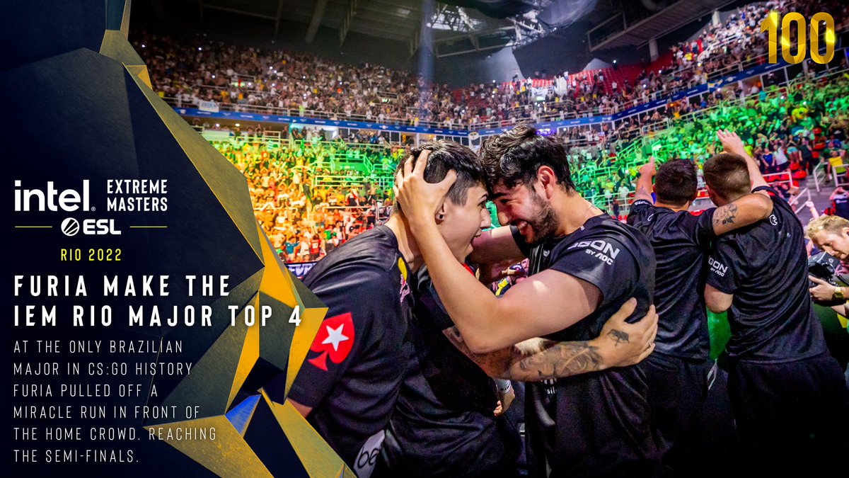 You just had to be there. 🇧🇷 The night @FURIA overcame @natusvincere to make it to the semifinals of the #IEM Rio 2022 Major will go down in Counter-Strike history as one of the most magical atmosphere's in an arena. Obrigado, Brasil🥹