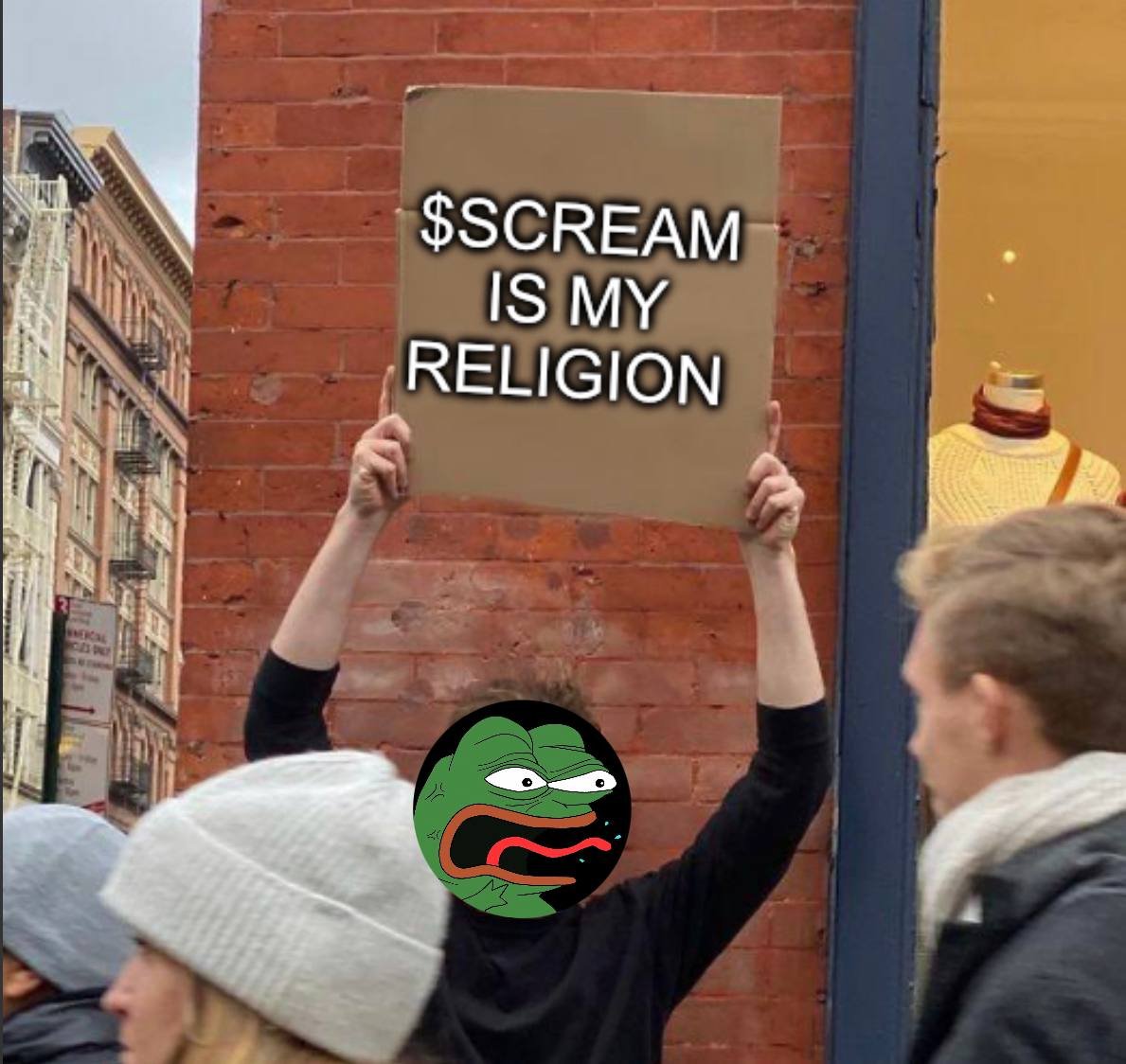 Pepescream_Eth's tweet photo. $SCREAM is and always will be my religion! https://t.co/6kEOJUdfe5