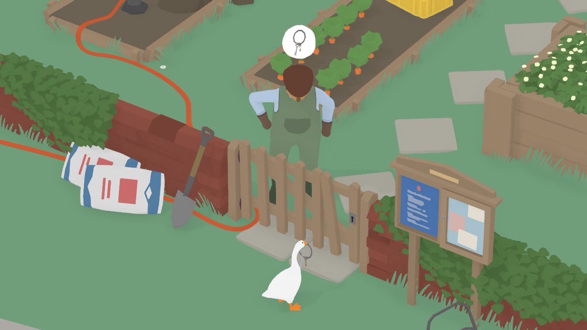 Not me getting the groundskeeper’s keys in Untitled goose Game and closing the gate locking him inside while I taunt him by honking and holding his keys on the other side of the gate! 😂🔑🪿
#HonkHonk #amgoose #lmfao #sucker #suckstobeyou #mykeysnow #untitledgoosegame
