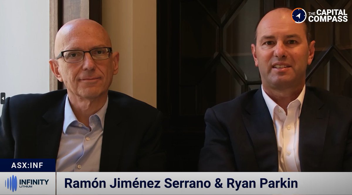 Infinity Lithium (@infinitylithium) on Twitter photo <a href="/InfinityLithium/">Infinity Lithium</a> MD and CEO Ryan Parkin sat down with the CEO of Spanish subsidiary Extremadura New Energies, Ramón Jiménez, to discuss the recent permitting advancements at San Josè.
Please see the link for the full interview. bit.ly/4bV8QaE <a href="/InfinityLithium/">Infinity Lithium</a> MD and CEO Ryan Parkin sat down with the CEO of Spanish subsidiary Extremadura New Energies, Ramón Jiménez, to discuss the recent permitting advancements at San Josè.
Please see the link for the full interview. bit.ly/4bV8QaE