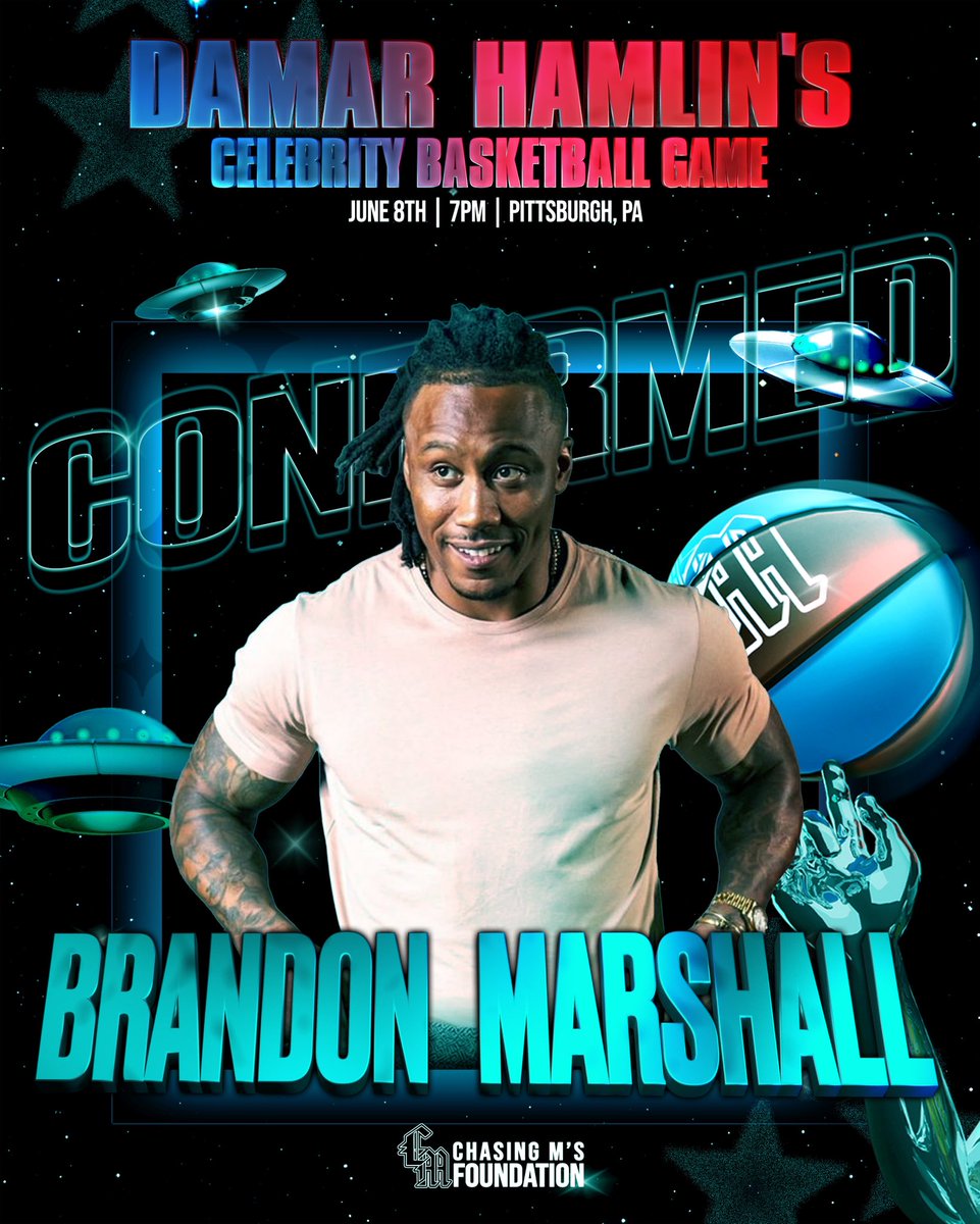6x Pro Bowler, Host of I Am Athlete, & NFL record holder for receptions in a game, Brandon Marshall is confirmed for the Chasing Ms Celebrity Bball game! ✅🏀⭐️ Tickets 🎟️: eventbrite.com/e/chasing-ms-c…
