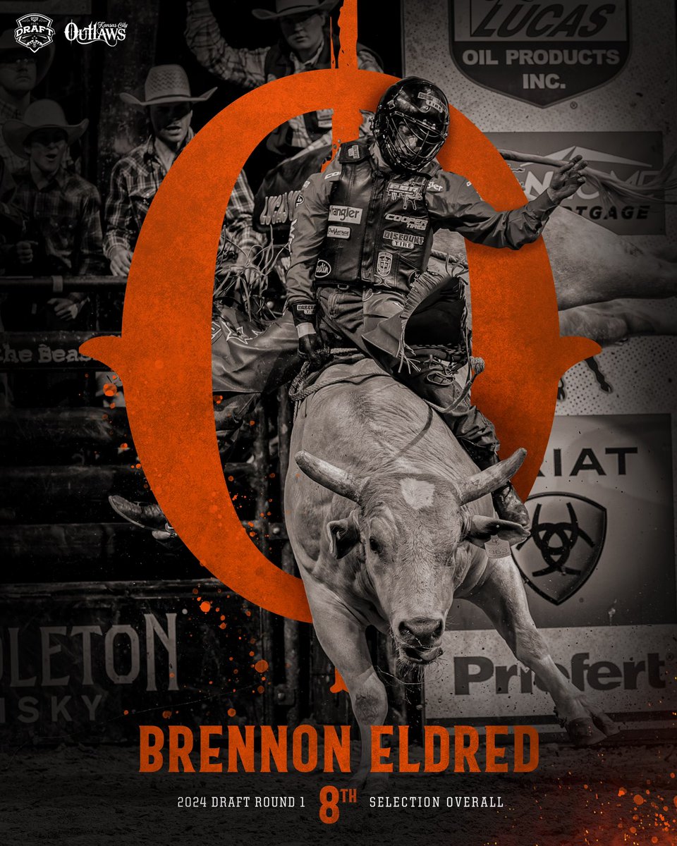 Brennon Eldred knows a thing or two about competing on the biggest stage. The 3-time PBR World Finalist is joining our roster as our 2nd pick of the night. #AllGritNoQuit