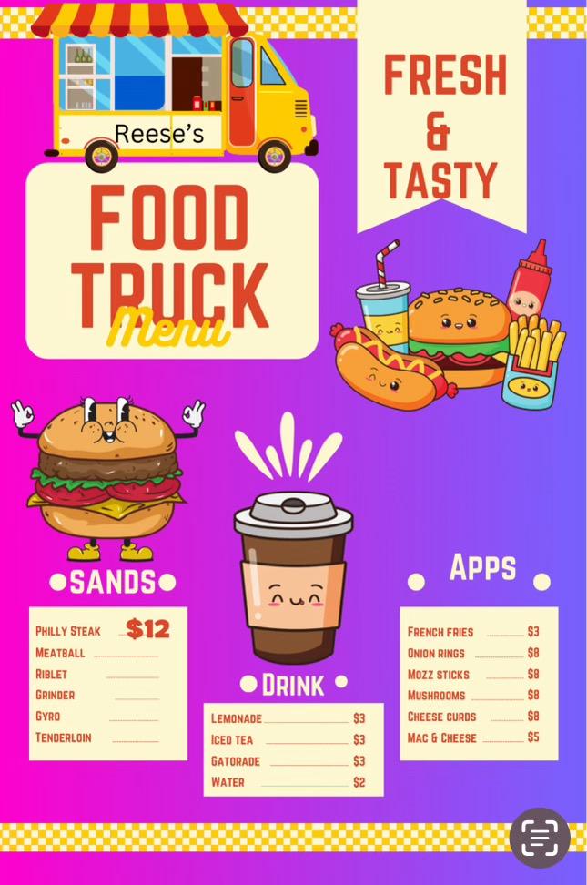 BF_Boosters's tweet photo. Tomorrow night Reese's Food Truck will be at the JV/Varsity Baseball games instead of the Concession Stand. 

You will be able to purchase from the truck even if you aren't attending the games, but you should come to the games. https://t.co/B4eaBHKWUS