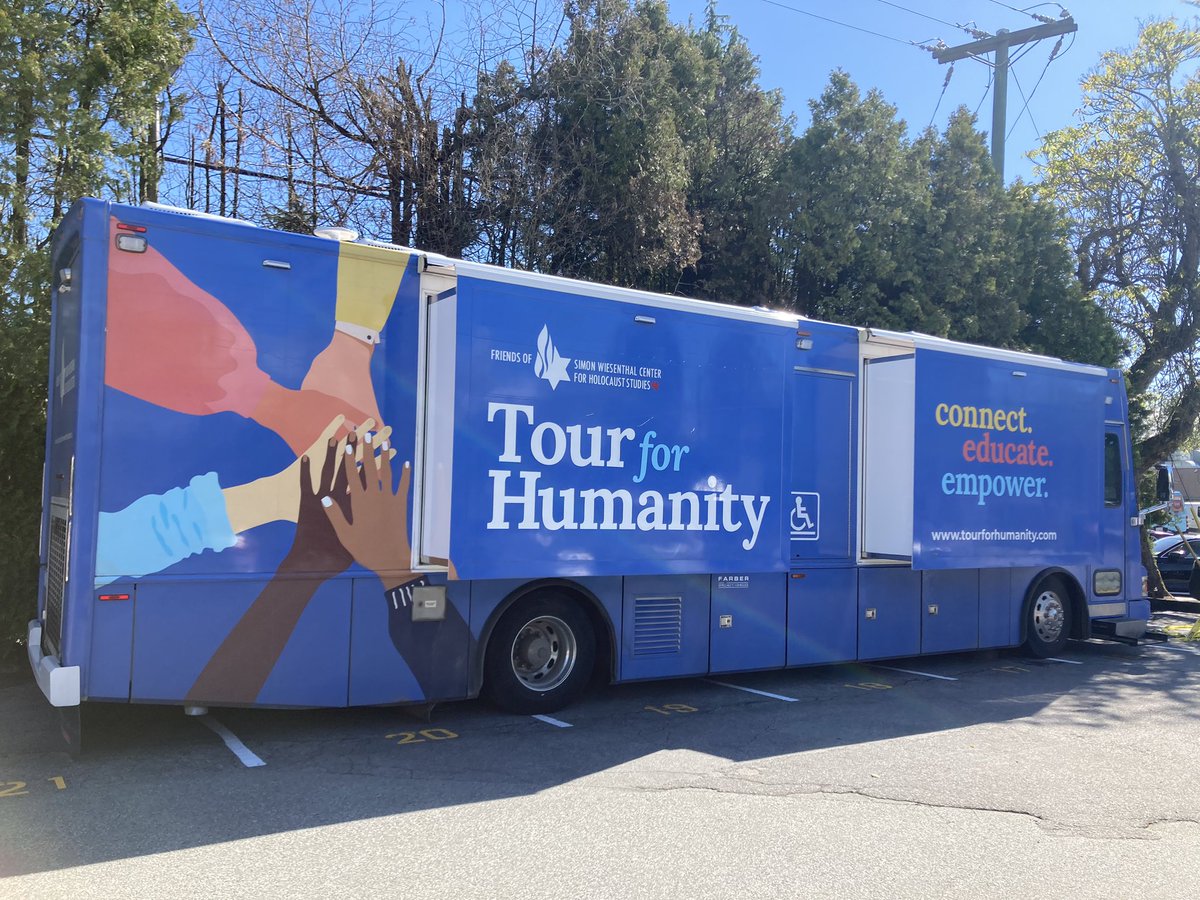 Friends of Simon Wiesenthal Center (@canadianfswc) on Twitter photo FSWC’s Tour for Humanity mobile education centre is in #Vancouver! Today, in partnership with <a href="/JCCVancouver/">JCC of Greater Vancouver</a> <a href="/JewishVancouver/">Jewish Federation of Greater Vancouver</a> <a href="/theVHEC/">Vancouver Holocaust Education Centre</a>, we’re celebrating its first-ever visit to the West Coast. FSWC’s Tour for Humanity mobile education centre is in #Vancouver! Today, in partnership with <a href="/JCCVancouver/">JCC of Greater Vancouver</a> <a href="/JewishVancouver/">Jewish Federation of Greater Vancouver</a> <a href="/theVHEC/">Vancouver Holocaust Education Centre</a>, we’re celebrating its first-ever visit to the West Coast.
