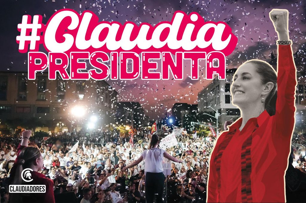 JUNTOS SEGUIREMOS HACIENDO HISTORIA 
#ClaudiaPresidenta