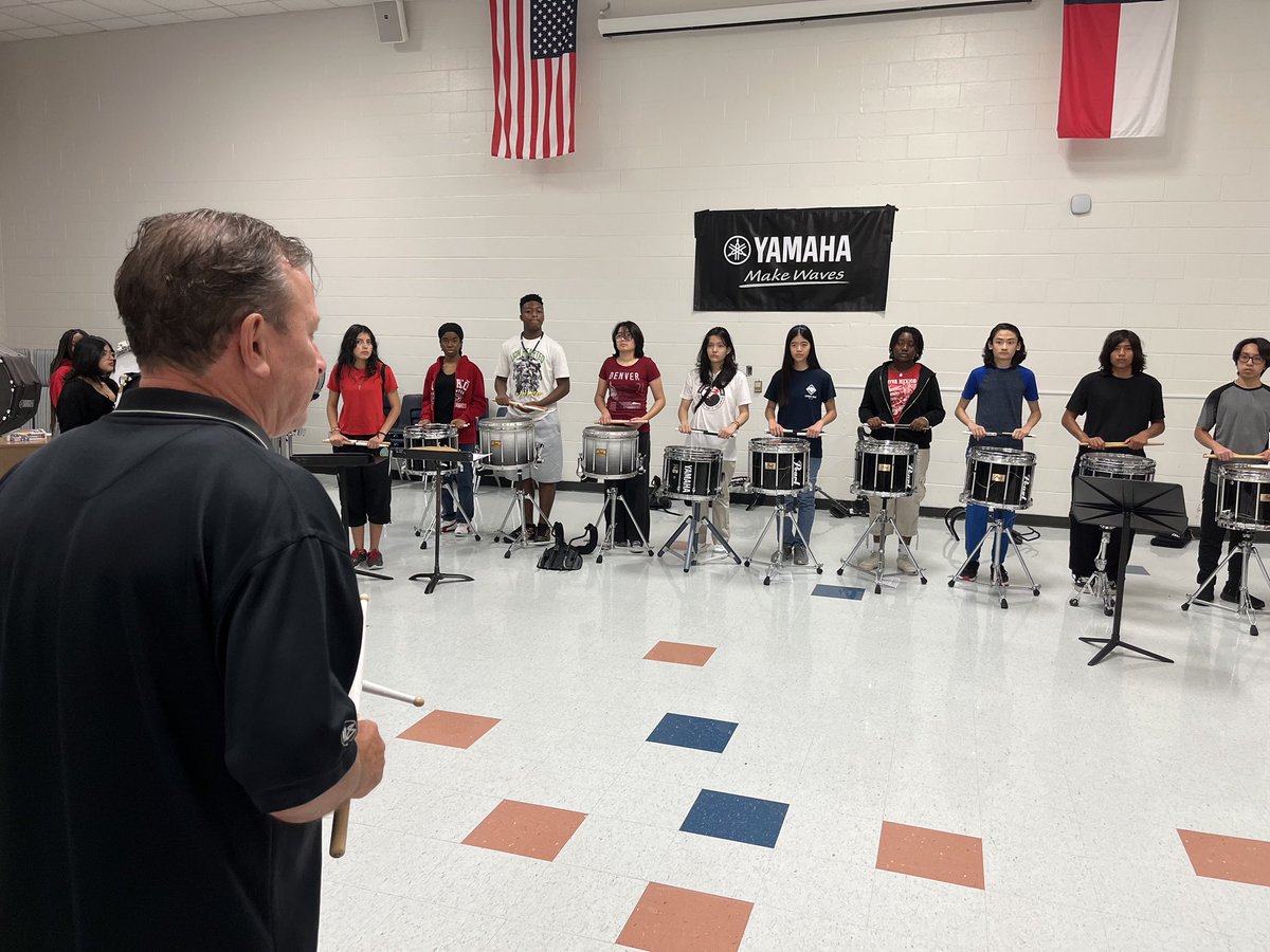 .@AliefISD New Partnership Alert🚨 with @YamahaMusicUSA. Our High School Percussion camp has brought out the heavy hitters. Get your students involved in our Fine Arts programs. Join the #WinningTeam before it’s too late. We’ve got a spot for you‼️