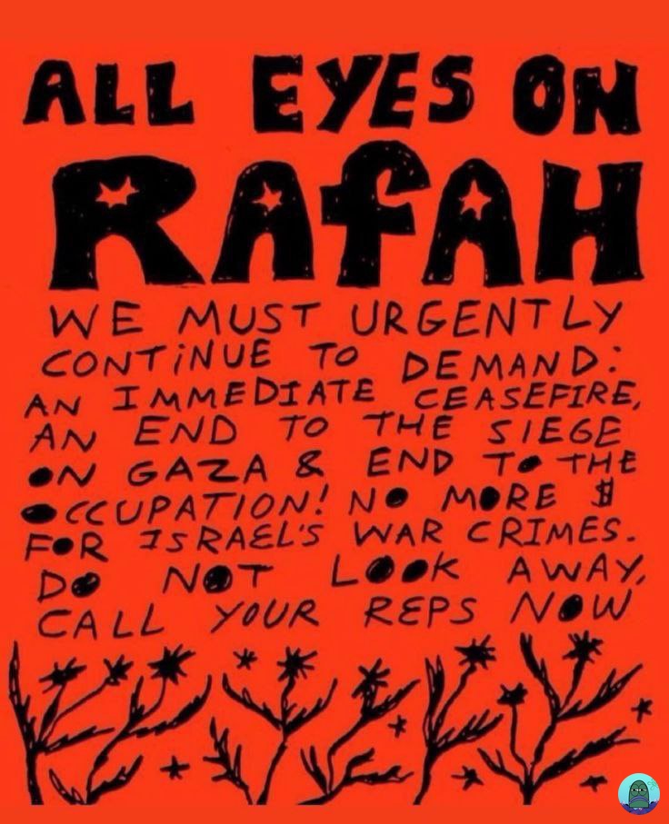 STOP TALKING ABOUT THISS!! 💚
SPAM HT ALL EYES ON RAFAH GUYSS, DON'T STOPPP