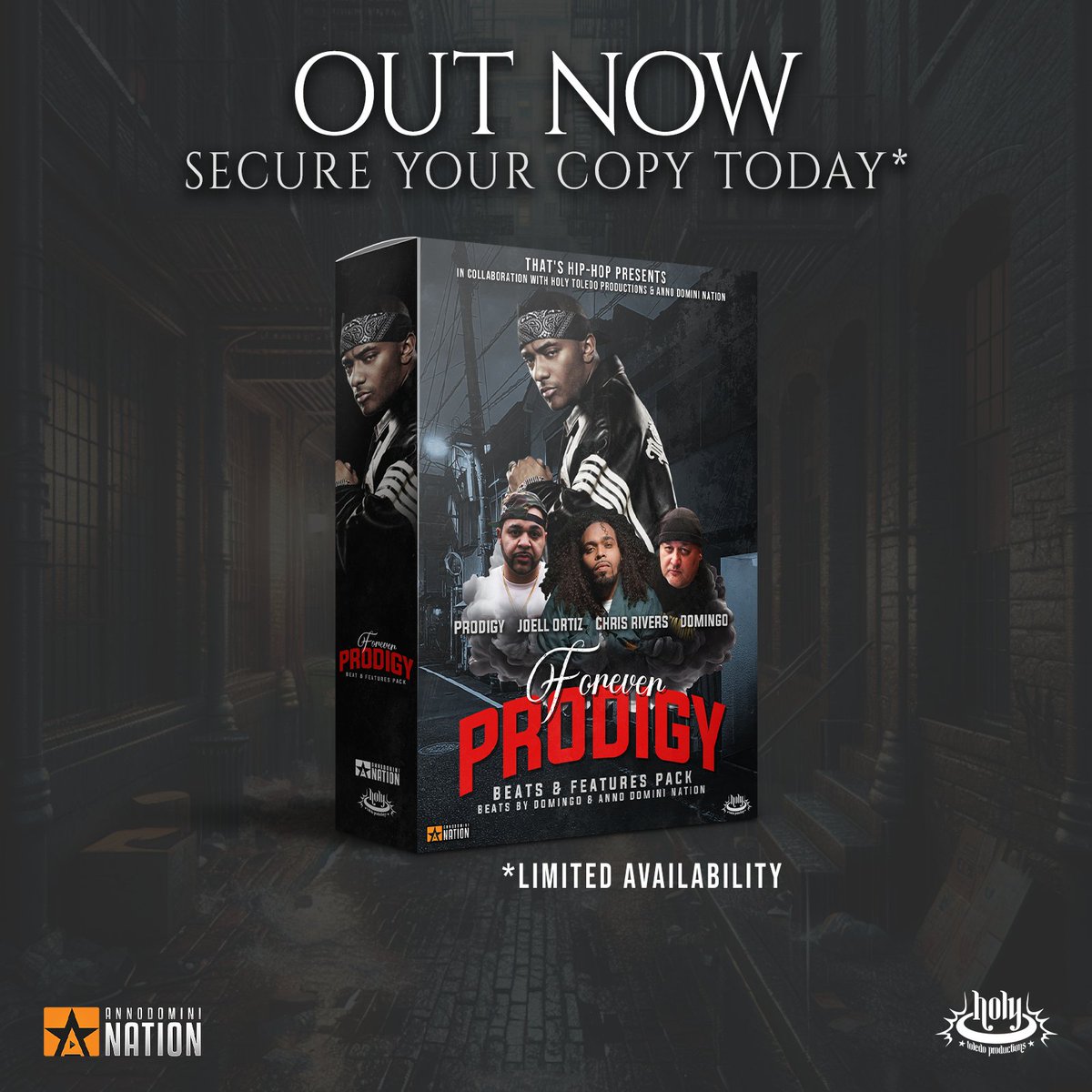 'Artists! Get a Feature from the late, great Prodigy of Mobb Deep [RIP] 🔥 Plus Features from Joell Ortiz, Chris Rivers (Big Pun's son), a Mystery Artist...and 24 Exclusive Beats by Multi-Platinum producers Anno Domini &amp; Domingo! 🏆 Click below 👇
beatsandfeatures.com/prodigy