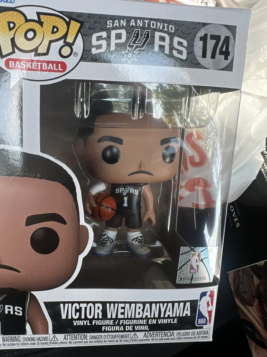 ambuchanan's tweet image. I got my Wemby Pop! (from @HEB of course!)! @wemby now how can I get a signature!?! #spurs #wemby  @spurs