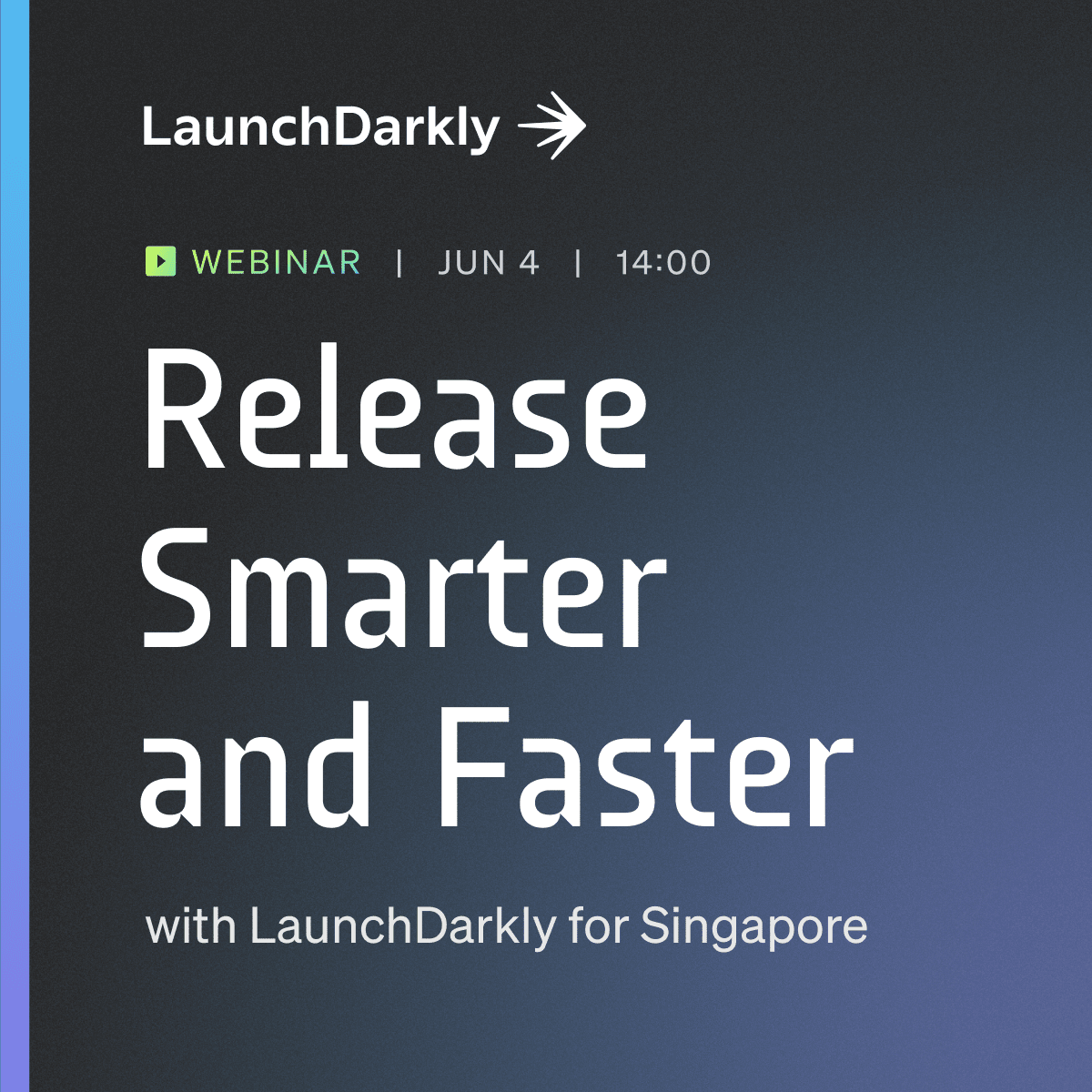 galaxyconf's tweet photo. Tune in for our upcoming webinar: Release Smarter and Faster with LaunchDarkly for Singapore 🇸🇬 where we'll walkthrough of how to safeguard your customer experiences while developing directly in production! 

Save your virtual seat! 💻 

https://t.co/J4Dhf4PRtx https://t.co/bfwTqdsmee