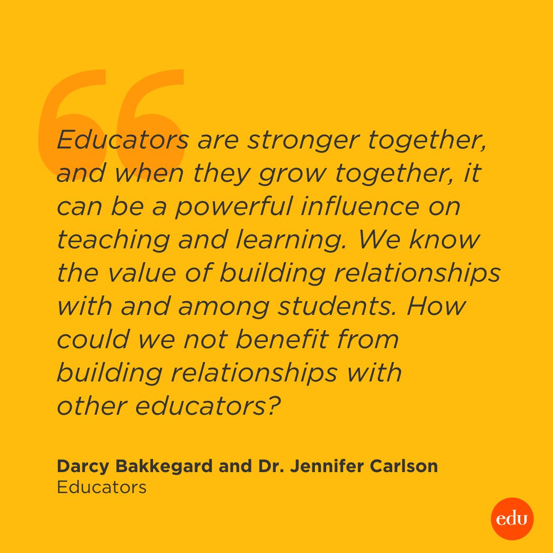 Two educators and thought partners share how to build collaborative relationships with other teachers: edut.to/4aA2Rao