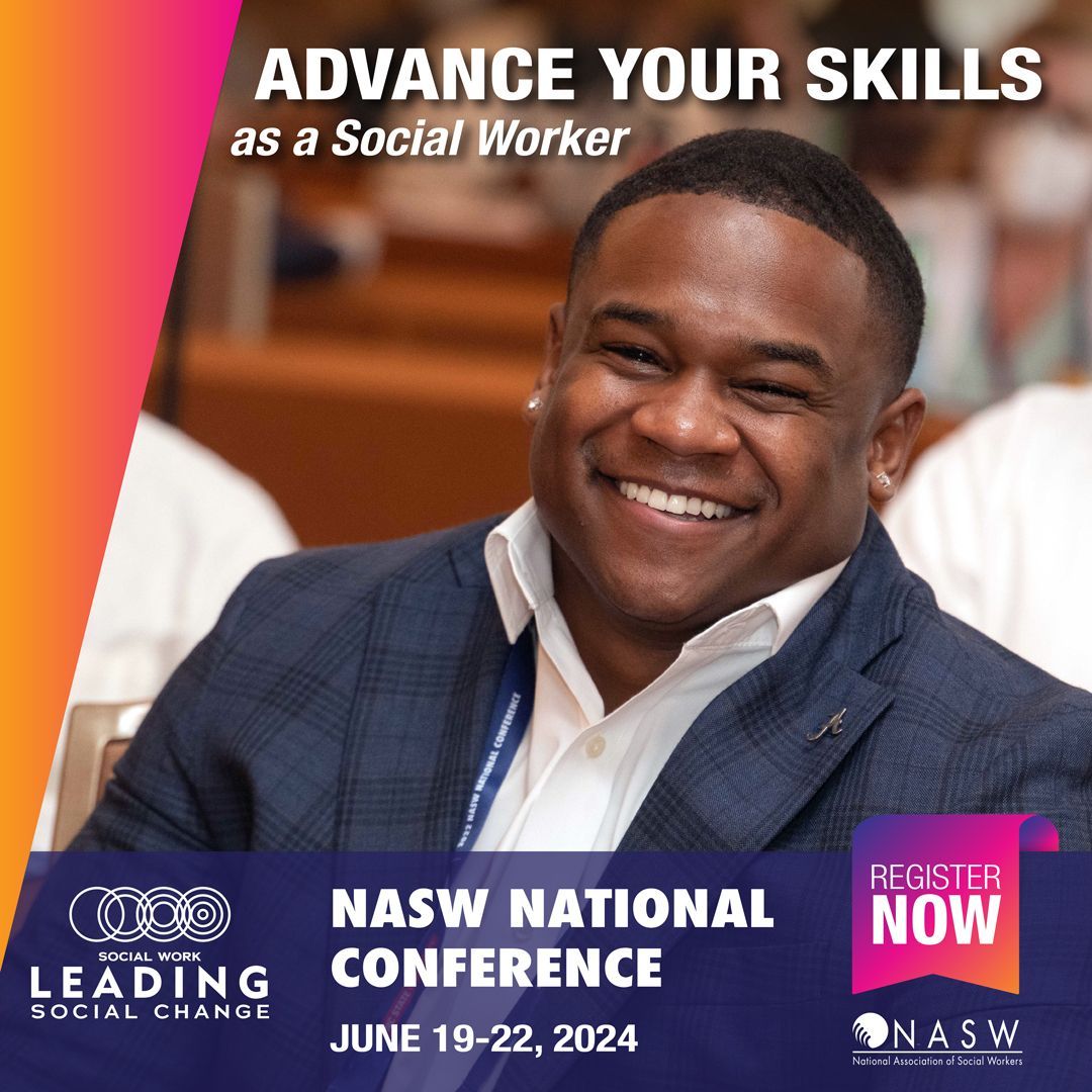 Whether you're a social worker in training or an experienced professional, it’s important to invest in your career development and continuously deepen your skills. Register now for #NASW2024 for an unforgettable four days! buff.ly/3wffE3P