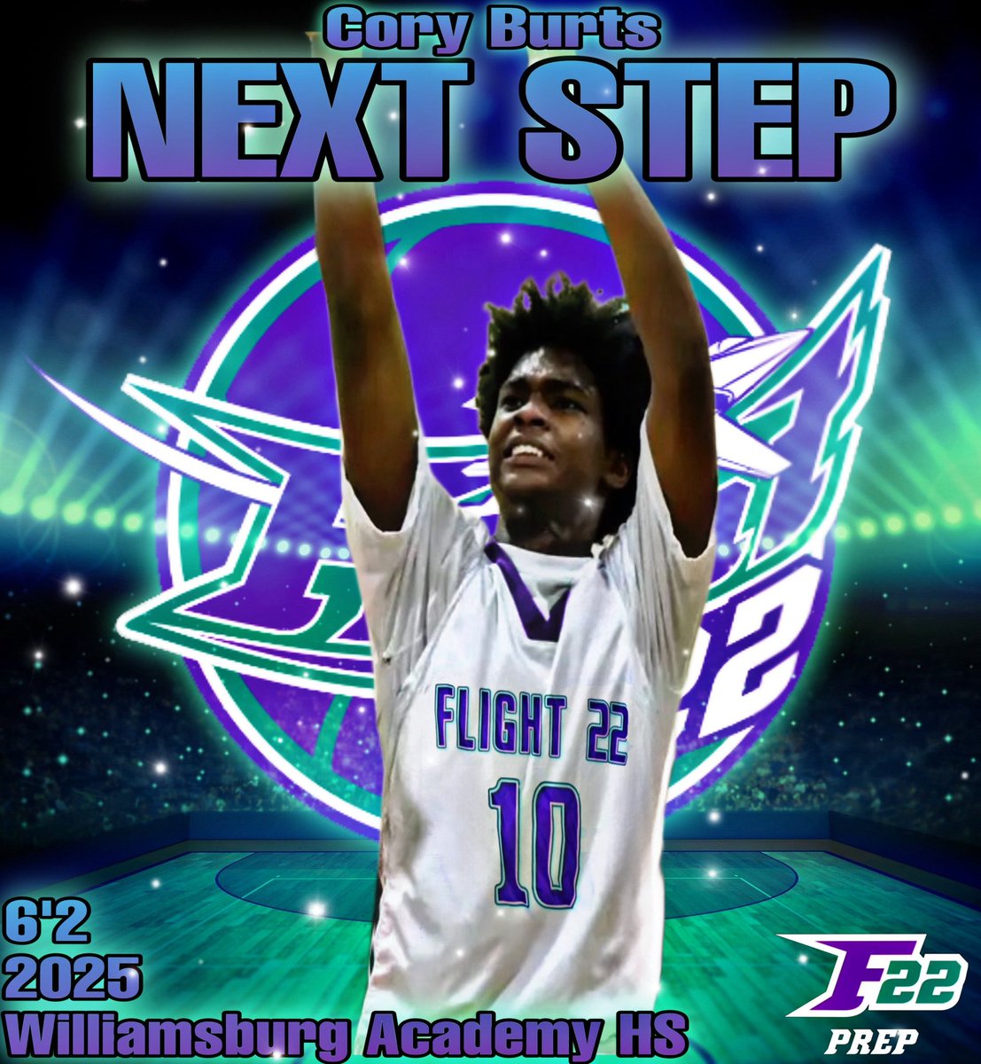 Flight 22 Prep is happy to welcome Cory Burts to our 24'-25' postgraduate roster. Cory will maximize his GAP year & will move to the recruiting class of 25'. Let's get to work! #f22brotherhood #f22culture