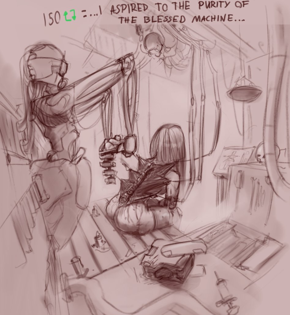 Maffi1996's tweet photo. I craved the strength and certainty of steel...
#crisisgal #WarhammerCommunity #warhammer40k https://t.co/Jq47j52NwZ