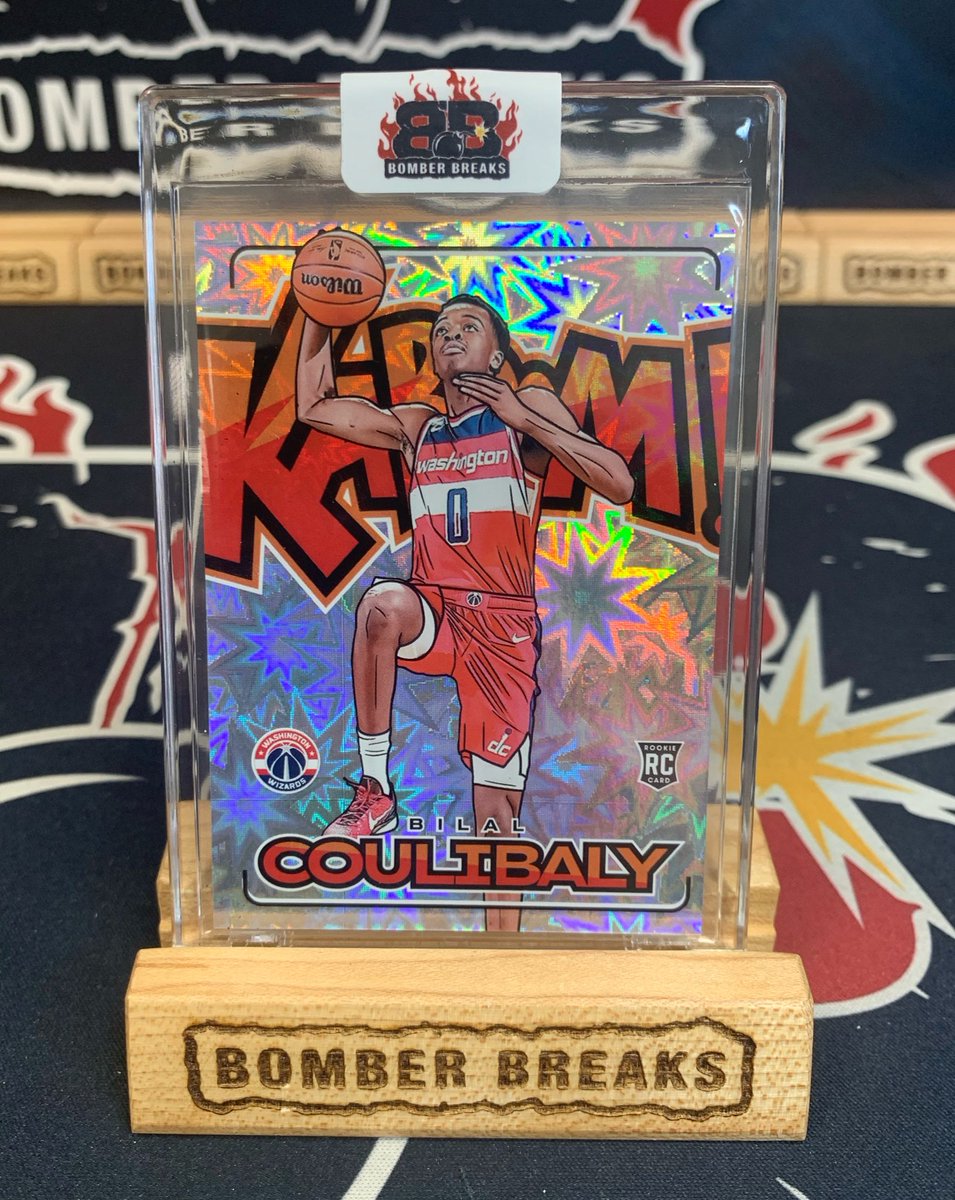 Bilal Coulibaly on the Kaboom! 💥💥 Pulled tonight in our @paniniamerica Crown Royale Basketball breaks! #basketballcards #whodoyoucollect #wizards #washingtonwizards #groupbreaks #boxbreaks #nba #thehobby #casebreaks #bilalcoulibaly #kaboom #boom #collect