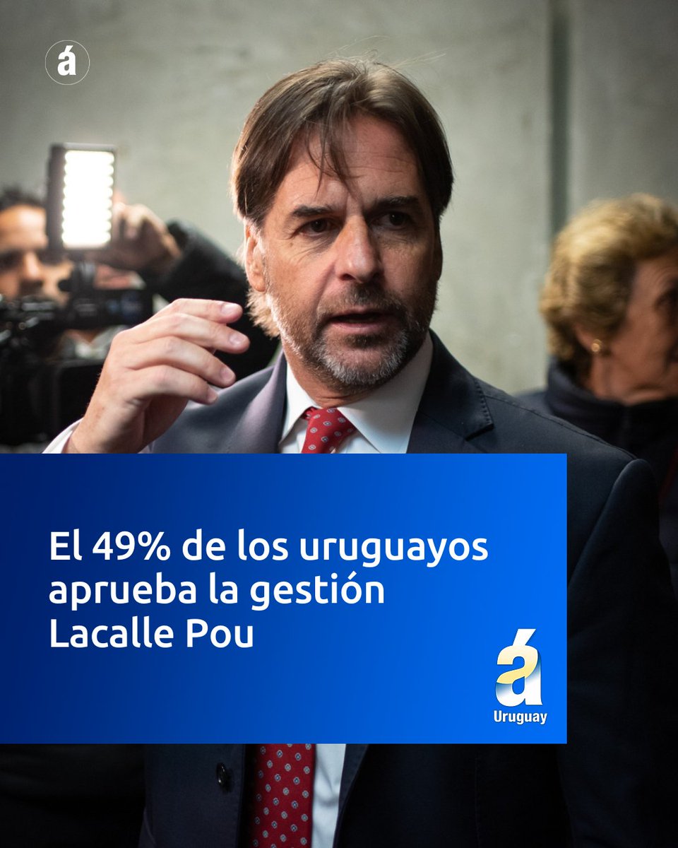 🇺🇾 El 49% de la población del Uruguay aprueba la gestión del presidente de la República, Luis Lacalle Pou, a menos de un año de la culminación de su mandato. | #ÁmbitoUruguay | Conocé más: tinyurl.com/4p9h8u6a