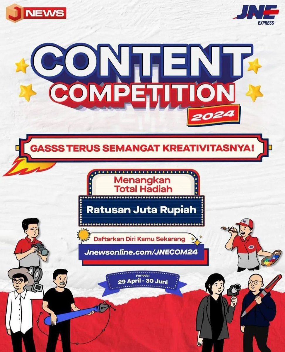 Juga ada kategori video dalam #JNEContentCompetition bertema #JNEGasssTerusSemangatKreativitasnya