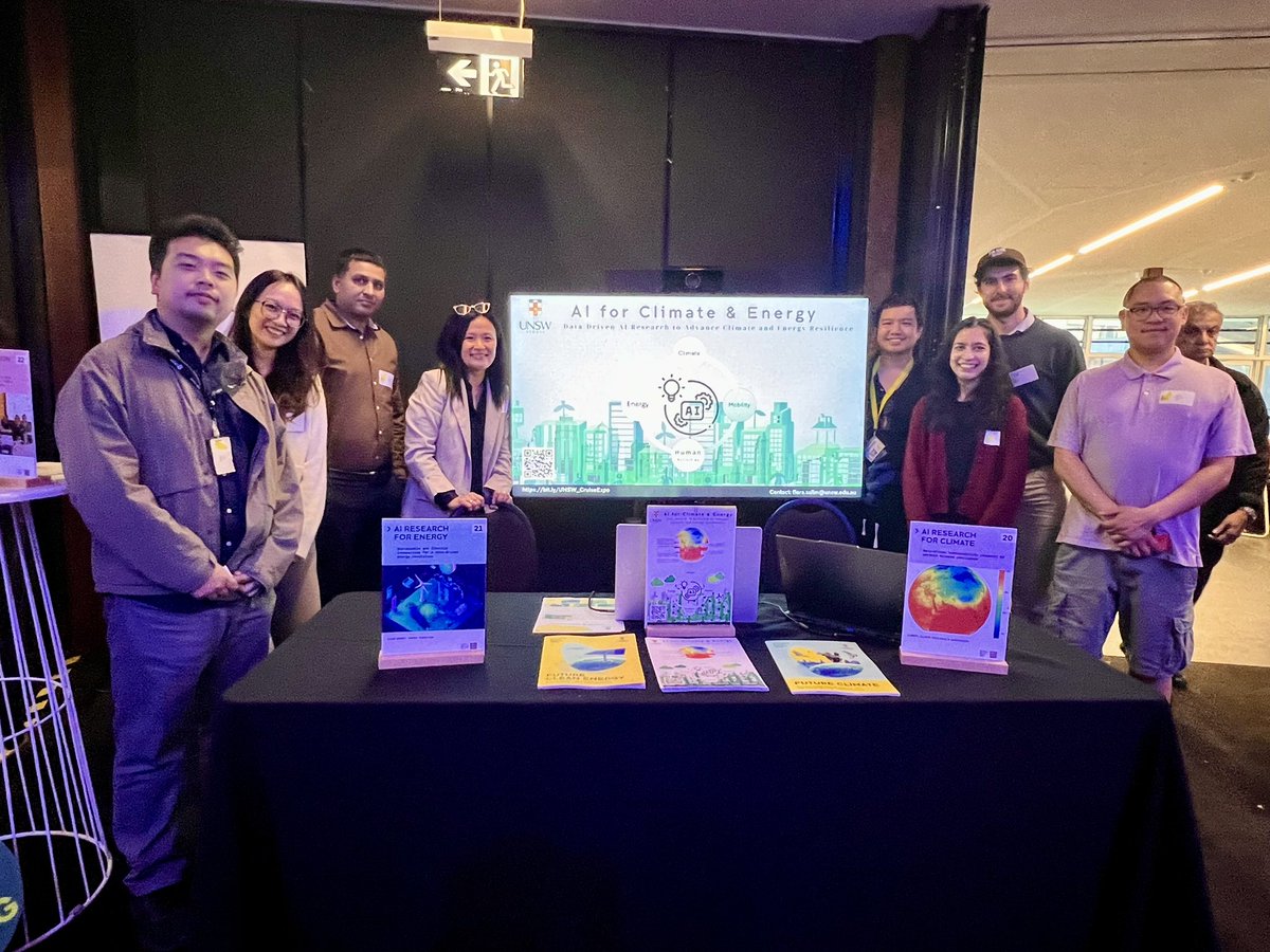 Yesterday’s @UNSW Future Climate & Clean Energy expo was super fun. We exhibited our research on AI for climate and energy (time-series and spatio-temporal in general). There were nearly 1000 in attendance of the expo and our booth attracted plenty of interests as we were the