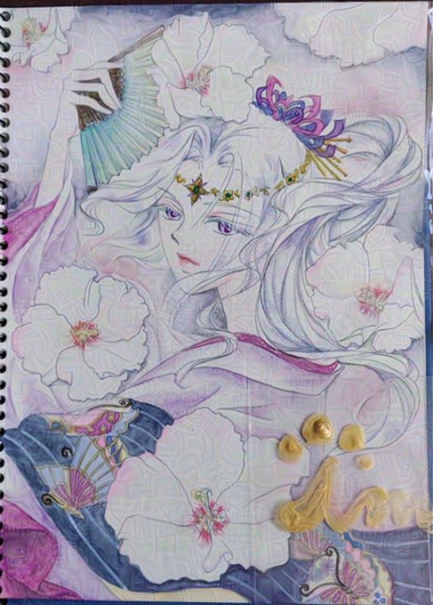 「white flower white hair」 illustration images(Latest)
