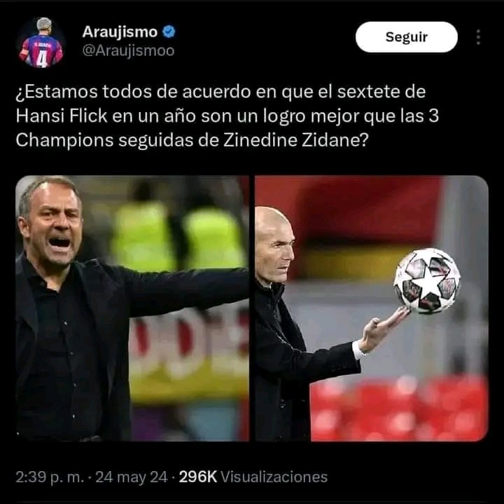 Y ya empezaron ....

@Araujismoo  eres uno de los mayores troll del barça y por ende el más payaso