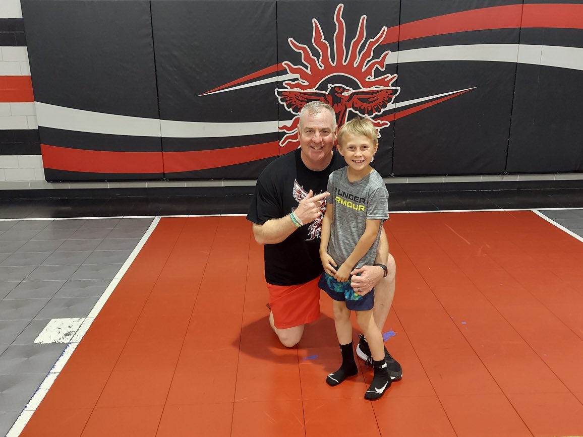 Graham Goodyears 1st day / the kid is so advanced and comes from great DNA <a href="/JoeGoodyear1/">Joe Goodyear</a>