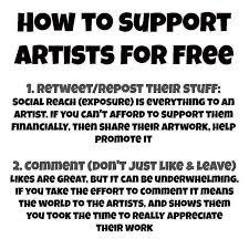 A reminder that artists you follow can use some help getting more eyes on their work. Help is always welcome.