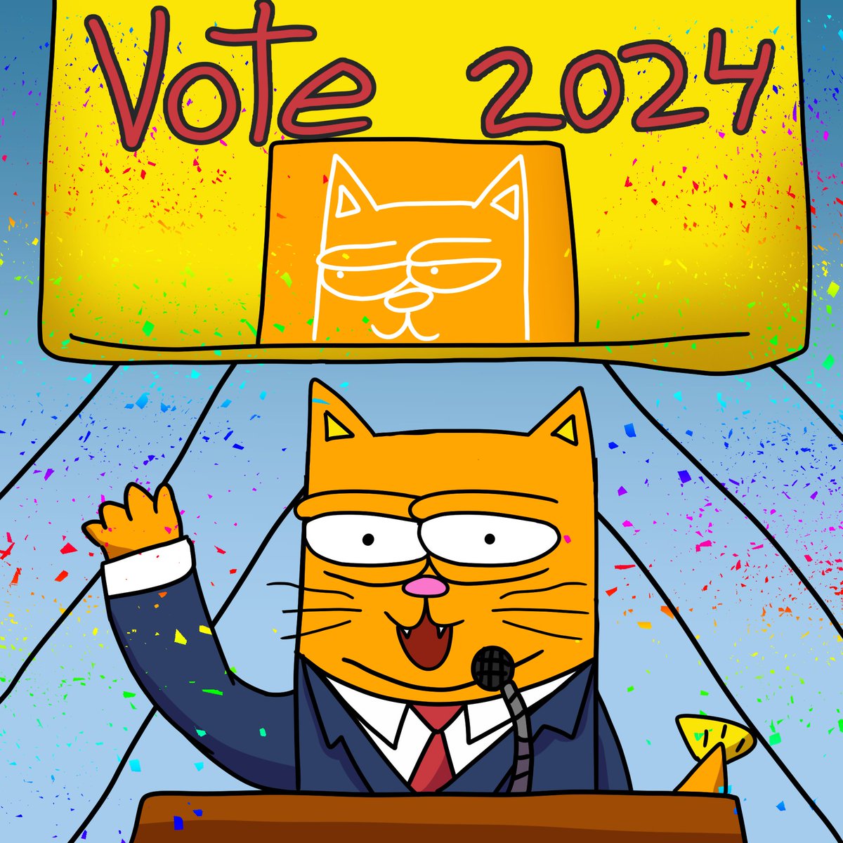 📢📢📣🥳ANNOUNCEMENT🥳📣📢📢 Breaking News: Catfish Announces Presidential Run! In an unprecedented turn of events, Catfish has officially announced its candidacy for President of the United States. This slippery contender plans to swim between the political heavyweights, Jeo