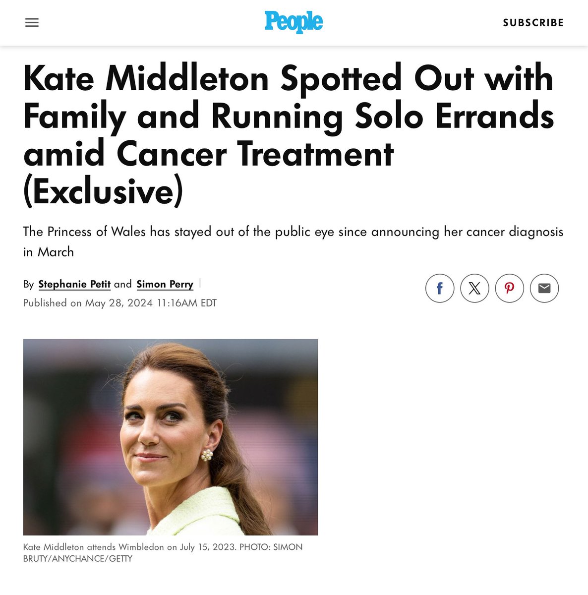 No she hasn’t. No pictures. No nothing. 🙄 people.com/kate-middleton…