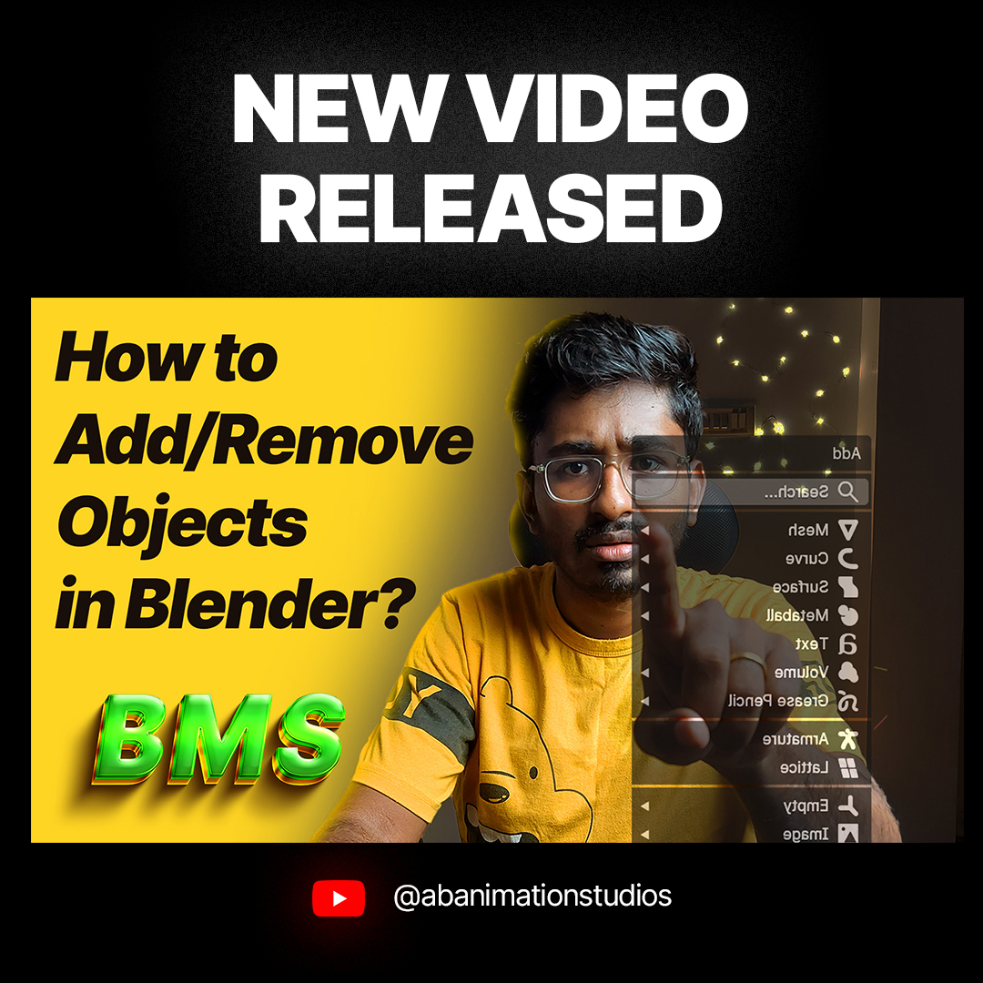 How to Add or Remove Objects in Blender? BMS | EP01
🔴 yt.openinapp.co/gj79l
Learn how to easily add or remove objects in Blender with this step-by-step tutorial. Perfect for beginners and experts!

#blender #d #dart #art #render #digitalart #dmodeling #blendercommunity