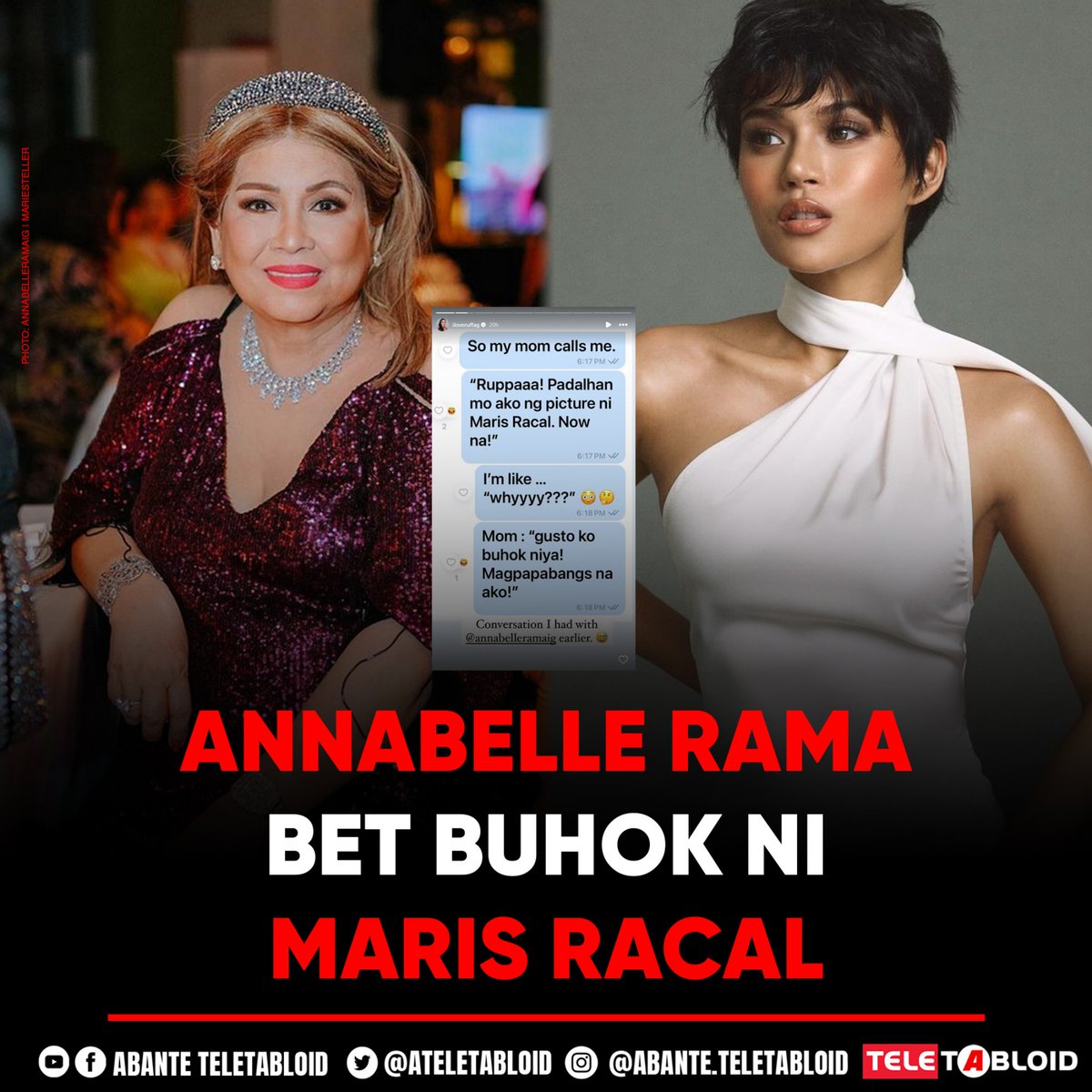 Fan na ng aktres na si Maris Racal si Annabelle Rama.

BASAHIN: tnt.abante.com.ph/2024/05/29/ann…

#TunayNaTabloidista #AbanteShowbiz #EntertainmentNewsPH #fyp