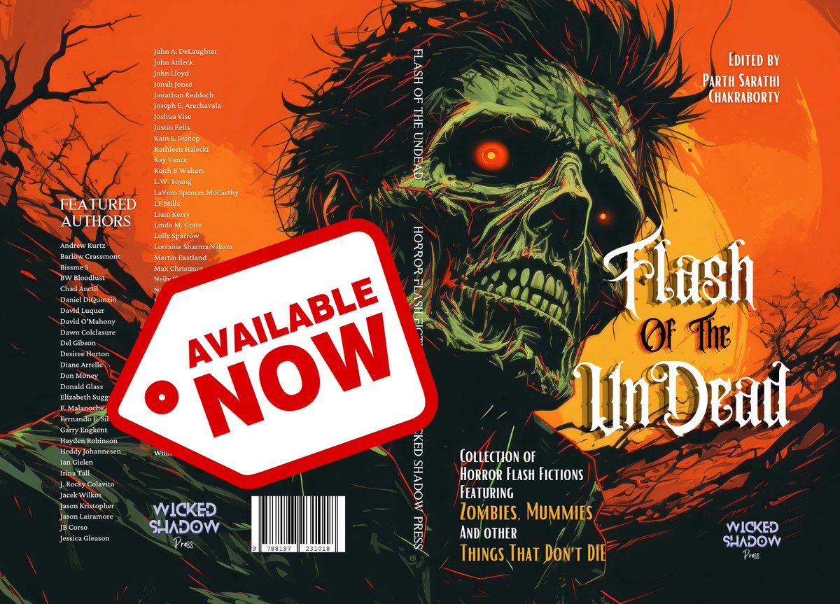 wickedshadowpub's tweet photo. #FlashFictions featuring the #Undead
Now #available!
70 stories ~ 240+ pages
#Paperback: https://t.co/dU2stZG3JD
#Epub: https://t.co/fAS4BFTrna
#Anthology #BookTwitter #BookRecommendations #readingcommunity #readersoftwitter #zombies #horroranthology #vampires #horrorbooks https://t.co/yIzLFxqogm