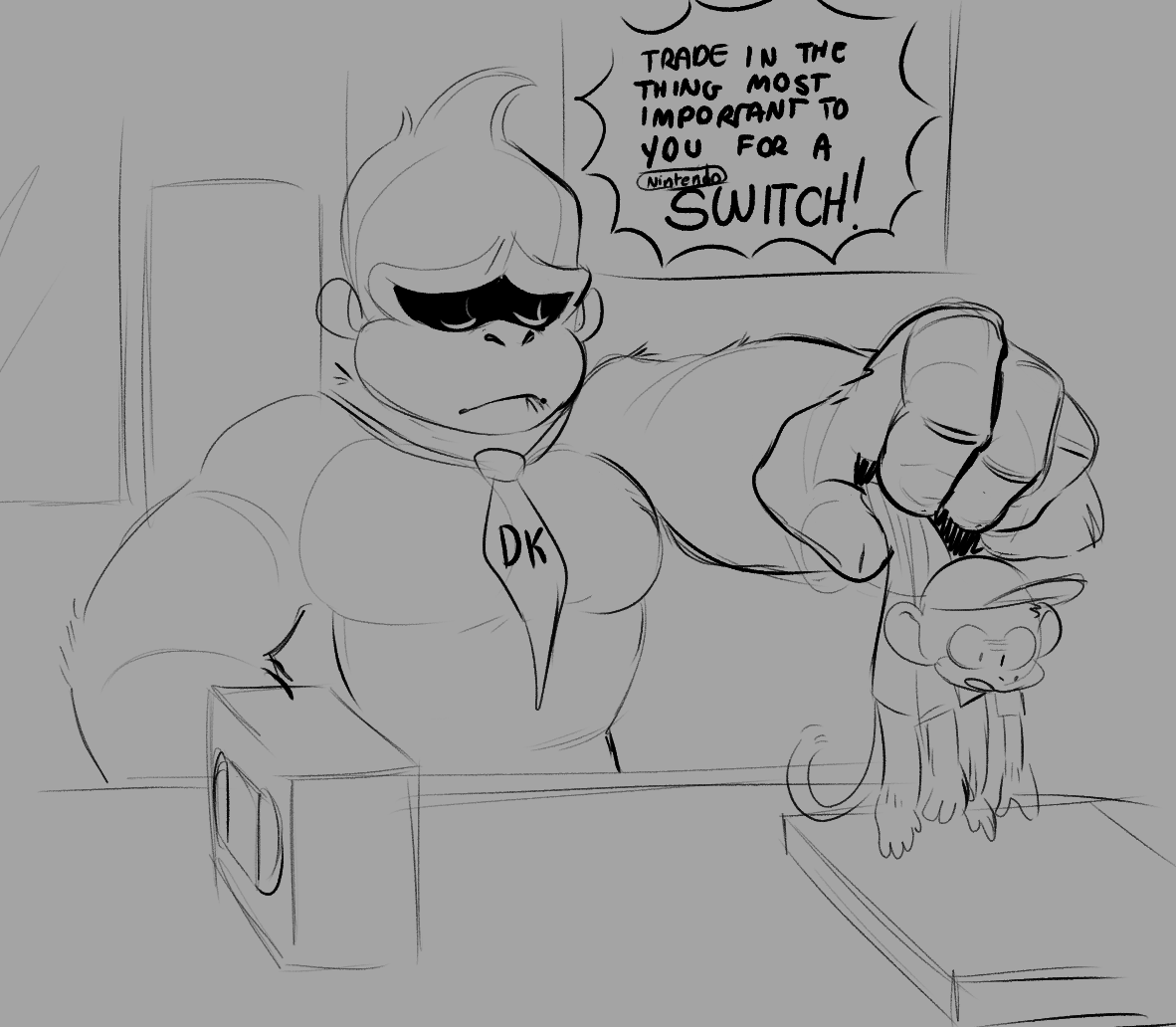 CitisStreets's tweet image. ❓"Draw Donkey Kong selling Diddy for a Switch" -&amp;gt; theres a very big chance that this is the first time ive ever drawn either of these characters
citisstreets.straw.page